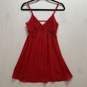 I.N.C. International Concept Women's Slip‎ Dress Size XS Red Intimate Romantic